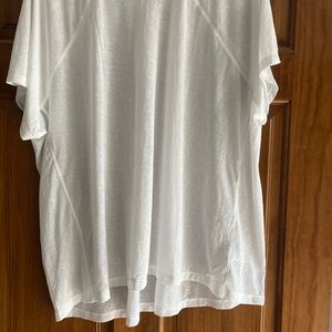 Athleta White Short Sleeve Tee